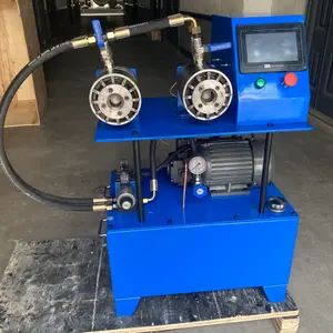 Machine de sertissage d'arbre flexible, machine de pressage de tuyau sanitaire, machine de verrouillage de tuyau d'eau à Double tête