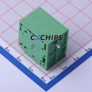 DG2206V-7.5-DA-02P-14-00A(H) Plug-in Terminal Block Through hole,P=7.5mm Board-to-Board / Socket - Closed 1x2P 7.5mm Green - Product Image 2