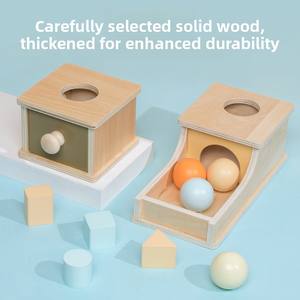 Caja de Objetivos con Bolas de Madera Montessori, Juguete Educativo para Niños de 4 a 6 Años, Caja de Monedas, Ayuda Didáctica con Embalaje en Caja de Colores - Product Image 4