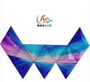 P4 P5 Pixel Pitch DJ <span class=keywords><strong>led</strong></span> signe 3D DJ Console Triangle Intérieur Pantalla Formelle Irrégulière Pantalla Écran <span class=keywords><strong>LED</strong></span> - Product Image 5