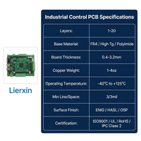 Carte de circuit imprimé industrielle personnalisée (PCB) et assemblée (PCBA) 1 à 20 couches, contrôleur de moteur servo PLC, fabricant OEM ODM, haute performance TG ENIG RoHS Lierxin