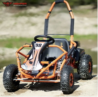 HighPer 98cc Kart de course électrique de haute qualité pour enfants Pédale 4 temps avec entraînement par chaîne de frein à disque Dune Buggy Style