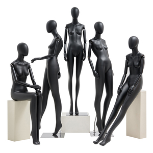 Esposizione di vestiti in fibra di vetro Curvy donne sedute Stand braccia flessibili tutto il corpo manichini femminili per negozio di abbigliamento Boutique - Product Image 1