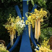 Série Jaune – Fleurs Artificielles en Soie Durables et Magnifiques : Rose, Tulipe, Phalaenopsis, Hortensia – Décoration de Mariage et d'Intérieur – Flocage