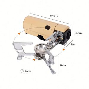 Portable 2600W Stainless Steel Self-driving Gas <b>Stove</b> Ignition Foldable Outdoor Camping Hiking BBQ Grill Cooker Manual Travel - Product Image 6