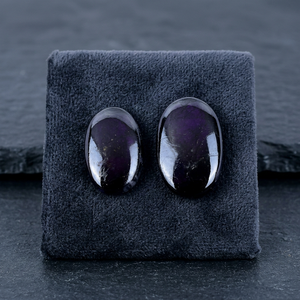 100% cabujones de purpurita Natural genuinos impresionantes piedras preciosas ovaladas sueltas hechas a mano para joyería elegante OEM tasas a granel - Product Image 4
