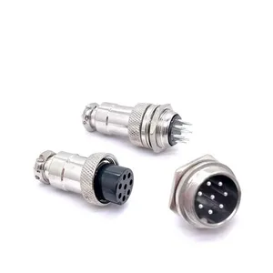 Soulin gx16 8Pin 16mm de diámetro conector de aviación enchufe circular macho y hembra conectores para calentadores de agua eléctricos