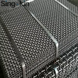 Manganese Steel Lock Crimped Aggregate Vibrating Crusher Woven Wire Screen