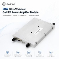 Module amplificateur de puissance RF linéaire GaN ultra large bande EvolE Tech EVOL-305 50W 400-6000MHz DC28V avec contrôle DB et sortie SMA-KFD faible