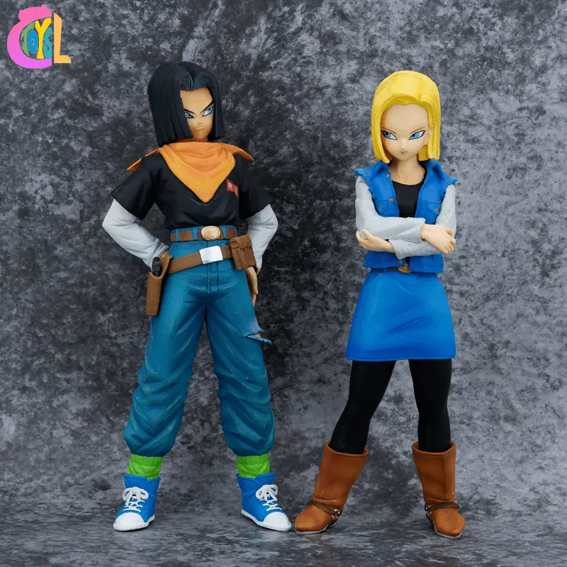 Figura de Anime Dragon Android 17 de 23cm, 18 Android, modelo de colección de figuras de acción de PVC, juguetes para niños, regalos de navidad