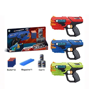 射击游戏泡沫飞镖玩具枪带Eva软子弹，儿童青少年理想手枪礼物软子弹塑料玩具枪