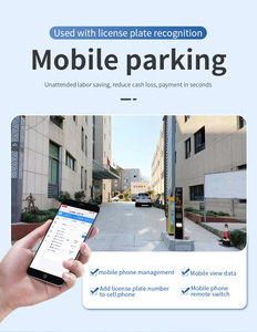 Sistema de estacionamiento de coches, cámara de reconocimiento de matrículas, barrera de estacionamiento, barrera de estacionamiento automática, barrera publicitaria, barrera de tráfico - Product Image 4