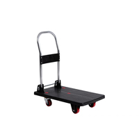 Carretilla de Plataforma Plegable de Alta Calidad, Carro de Mano Portátil Muy Económico, Carro de Empuje para Logística y Mudanzas, 150 kg