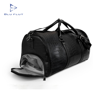 맞춤형 여행 가방 핸드 캐리 블랙 스포츠 짐 가죽 위켄더 오버나이트 더플 러기지 맞춤형 가죽 여행 가방 남성용 - Product Image 3