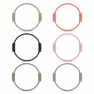 Custom Packaging 34cm Yoga <b>Ring</b> Silicone Pilates <b>Circle</b> for Fitness Workout Wholesale Factory Bulk Manufacturer - Product Image 1
