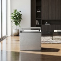 Nuovo Fabbricatore di Ghiaccio Automatico in Acciaio Inossidabile 2026, con Contatore Digitale a Proiettile R600A da 0,6 kg, Display LED, Capacità 1,5 L, Produzione 12 Kg, per Ghiaccio Trasparente
