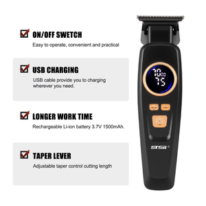 Máy cắt tóc không dây chính xác cao dành cho nam với lưỡi cắt bằng gốm để cắt tỉa tóc - Product Image 2