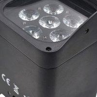 Projecteur LED Par sans fil DMX en aluminium et fer, rechargeable, 6x6-en-1, 40W, noir, pour événements extérieurs, à prix avantageux
