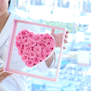 Scatola a Cuore con Rosa Eterna Conservata, Regalo Romantico <span class=keywords><strong>per</strong></span> <span class=keywords><strong>Lei</strong></span>, San Valentino, Anniversario, Compleanno - Product Image 4