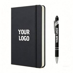 Promotion Pu <b>Leather</b> Journal Cheap Price Lined Printing Blank Hardcover Notebook <b>Diary</b> With Elastic Band - Product Image 1