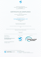 Hilo de Filamento Texturizado de Poliéster Reciclado PTY DTY Grado AA 150/48 Certificado OEKO-tex Standard 100/ISO9001 para Tejidos