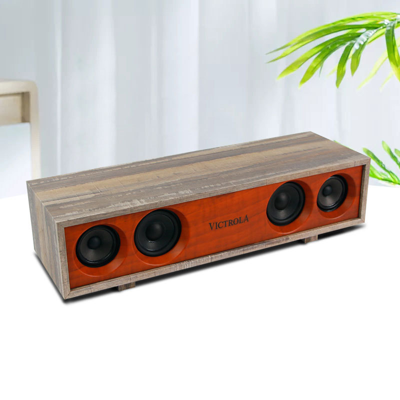 Bluetooth HI-FI Retro 2X15W Speaker Wooden case with Stand · image 3