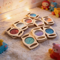 Jouets éducatifs scientifiques pour enfants, miroir à main avec sable mouvant coloré, jouet éducatif pour la maternelle, éducation scientifique précoce