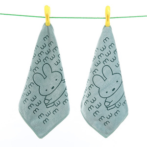 Serviette pour bébé en microfibre Jin Ao 25x25 cm, imprimée de dessins animés, douce et absorbante pour enfants - Product Image 4