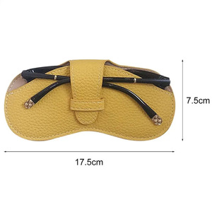 Sunglasses <b>Case</b>/<b>Glasses</b> Pouch, Portable Cute Leather Sunglasses Protective Cover, Eyeglass Clip, Trendy <b>Glasses</b> Bag - Product Image 5