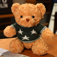 Ours en peluche en gros, ours en peluche personnalisé avec vêtements, ours en peluche rembourré personnalisé avec logo pour cadeau d'enfant
