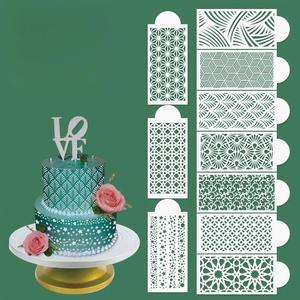 Pochoir aérographe DIY pour décoration de gâteaux, motif totem classique pour pulvérisation latérale de gâteaux, modèle pour latte art et outil de tamisage de sucre en poudre - Product Image 5