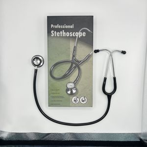 Классический III <span class=keywords><strong>deluxe</strong></span> больничный врач с двумя головками с одной головкой алюминиевый стетоскоп из нержавеющей стали - Product Image 2