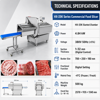 Machine à trancher le ventre de porc et de bœuf commercial avec fonction de portionnement automatique