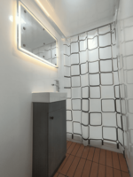 Vente directe usine : Conteneur sanitaire mobile de luxe à panneaux sandwich, design moderne, facile à installer en extérieur