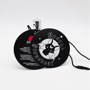 गोल आकार ग्लॉसी अनुकूलित वाहक सामान टैग उत्पाद टैग कस्टम परिधान हैंग टैग - Product Image 4