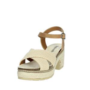 Sandalo con Tacco da Donna Refresh Beige 172637 Stile Zeppa con Plateau - Product Image 6