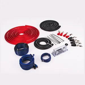 JLD Audio 4 GA Gauge 1500W CCA Complete Installation Wiring Kit For Car Audio Amplifier And Woofer Speaker Connection System