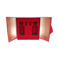 Coffret Cadeau de Vin Rouge de Haute Qualité avec Logo Personnalisé, Vente en Gros, Protection UV, Fermeture Magnétique, Insert en EVA pour Aliments et Éponge