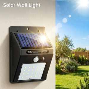 Lampada Solare da Giardino Wireless Impermeabile IP65 TOACH, Luci Solari LED da Parete per Patio e Paesaggio, Alimentazione DC, in Vetro - Product Image 1