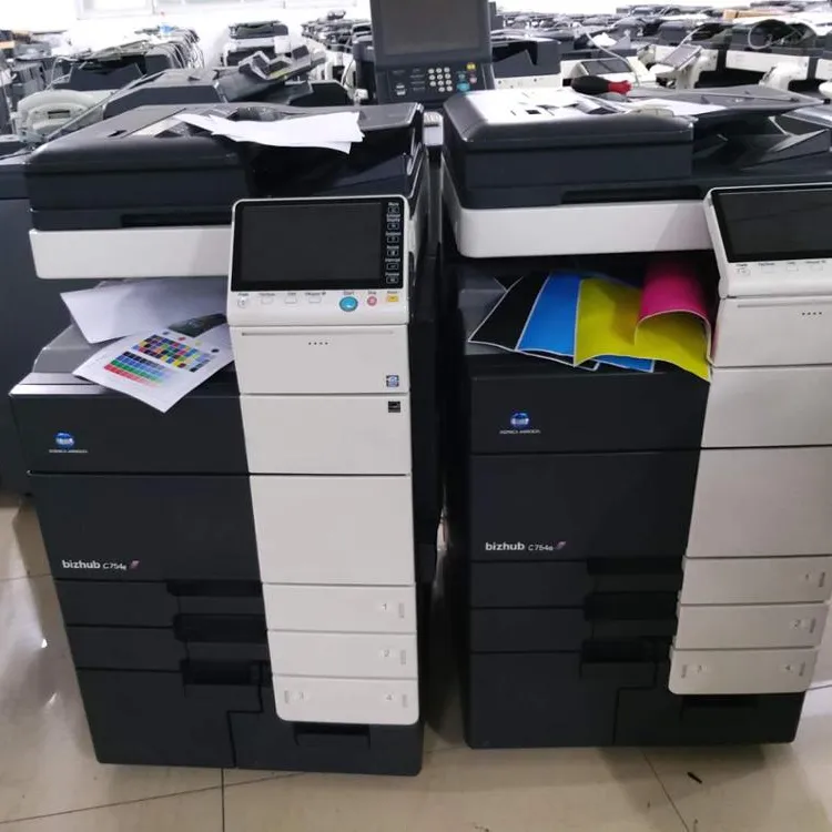 Haute qualité pour Konica Minolta utilisé copieurs imprimantes presse C654 C754 machines d'impression
