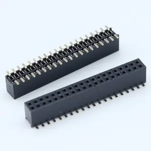 Alt giriş dişi başlık konektörü 2.0mm tek/çift sıralı 2 1 40 yollu 1.27 2x20 1.27mm Smd SMT 2mm Pitch 2.54mm Pin başlığı 2.54