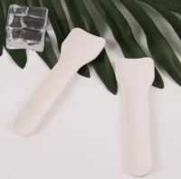 Cuillère à papier à crème glacée en papier à dessert jetable biodégradable écologique
