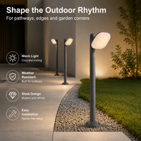 Lampadaire LED moderne pour extérieur, éclairage de jardin, éclairage paysager pour allée, pelouse, villa, cour, hôtel, complexe hôtelier, architecture