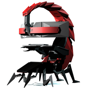 ハイエンドハイテクモダンスイベルサポート3モニターチェアゲーマースコーピオン - Product Image 4