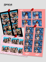 JLJ moda serie Rosa estilo coreano foto pegatina diseño auto cabina de fotos Centro de venta comercial photobooth