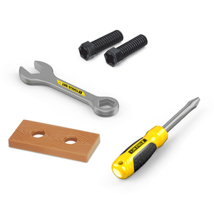 Coffret d'outils de jeu pour enfants avec marteau, scie, pinces, clé à molette, tournevis et mallette de transport pour l'apprentissage ludique - Product Image 5