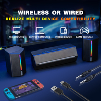 Fifine A22 Hifi BT haut-parleurs intelligents USB haut-parleur de jeu filaire clignotant rvb lumière LED musique barre de son haut-parleurs de cinéma maison de bureau