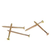 Vis à bois CSK à tête fraisée plate en zinc jaune Vis à aggloméré Torx