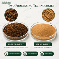 Bubuk Hati Sapi Alami Kering Semprot Suplemen Daging Sapi Kaya Zat Besi Protein Bahan Makanan Grosir Pasokan Massal