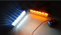 4 * 6SMD 2 * 6SMD zweifarbige Warnleuchte für Einsatz fahrzeuge zweifarbige Innen warnleuchte für Autos